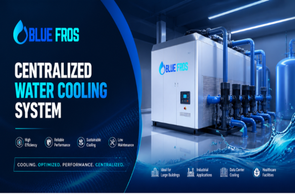 Centralized water cooling system for large industrial and commercial facilities