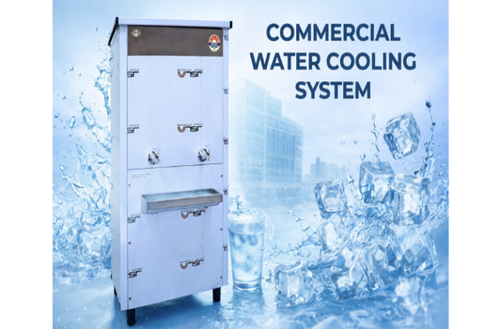 Commercial water cooling system for industrial and commercial facilities