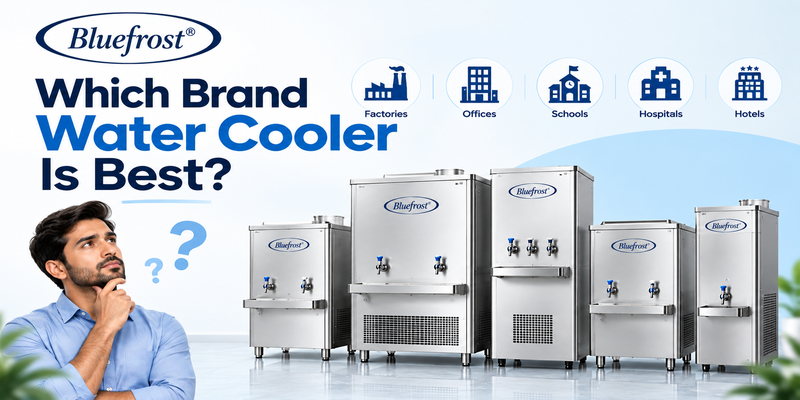 BlueFros water cooler products for offices, factories, schools, hospitals and hotels